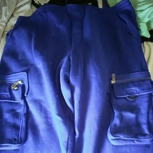 Thick blue sweat pants xl